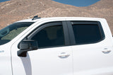 EGR 2019 Chevy 1500 Crew Cab In-Channel Window Visors - Dark Smoke - 571691