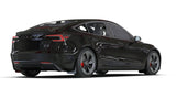 Rally Armor 24-26 Tesla Model 3 Highland Black UR Mud Flap Metallic Black Logo - MF122-UR-BLK-MBK