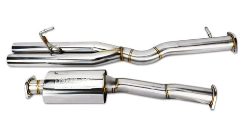 ISR Performance EP (Straight Pipes) Dual Tip Exhaust - 03-07 Infiniti G35 Coupe - IS-EPDUAL-G35CPE
