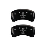 MGP Rear set 2 Caliper Covers Engraved Rear Tiffany Snake Black finish silver ch - 10203RSBYBK