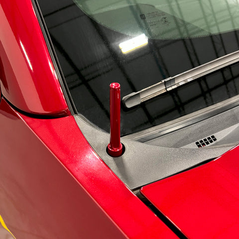 Wehrli 07.5-19 Chevrolet 6.6L Duramax Billet TIG Torch Stubby Antenna - Gloss Black - WCF100041-GB