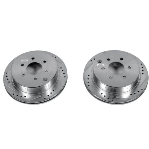 Power Stop 05-19 Nissan Frontier Rear Evolution Drilled & Slotted Rotors - Pair - JBR1164XPR