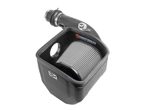 aFe 19-23 Nissan Patrol 4.8L L6 Track Series Carbon Fiber Intake System w/Pro DRY S Filter - 57-10019D