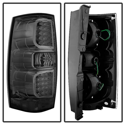 xTune Chevy Suburban/GMC Yukon/Yukon Denali 07-14 LED Tail Lights Smoked ALT-JH-CSUB07-LED-G2-SM - 9033933