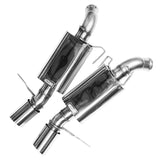 Kooks 05-09 Ford Mustang GT 4.6L 3V 2 1/2in SS Axle Back Exhaust w/ 4in Polished Slash Cut Tips - 11306100