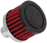 K&N Steel Base Crankcase Vent Filter .75in Vent OD x 2in OD x 1.5in Height - 62-1030