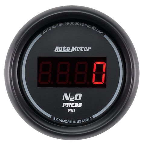 Autometer Z Series 52mm Digital 0-1600 PSI Nitrous Pressure Gauge - 6374