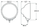 Hella Rallye 4000 series BlackEuro Beam 12V Halogen Lamp with Position Lamp - H12560031