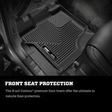 Husky Liners 15-17 Ford F-250 Super Duty Crew Cab X-Act Contour Black Front Floor Liners - 53361