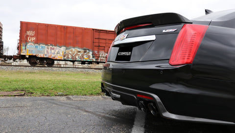 Corsa 2016 Cadillac CTS V 6.2L V8 2.75in Black Sport Axle-Back Exhaust - 14357BLK