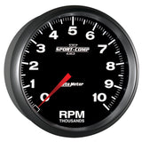 Autometer Sport-Comp II 5 inch 0-10000 RPM In Dash Tachometer - 3698