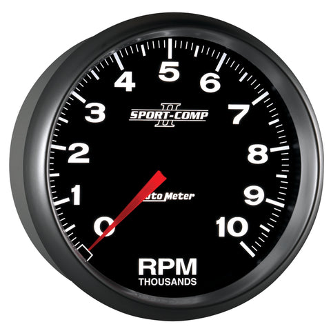 Autometer Sport-Comp II 5 inch 0-10000 RPM In Dash Tachometer - 3698