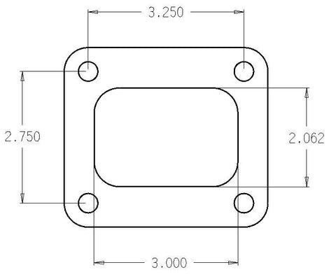 Cometic Turbo FLG T4 Garrett Exh Inlet .010in Exhaust Gasket - C4516