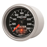 Autometer Sport-Comp II 52.4mm 100-260 Deg F Water Temp Peak & Warn w/ Electronic Control Gauge - 3654