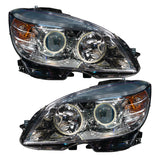Oracle 08-11 Mercedes Benz C-Class Pre-Assem. Headlights Chrome Housing- w/2.0 Controller - 7115-333
