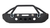 Fishbone Offroad 07-18 Jeep Wrangler Front Winch Bumper W/LEDs Full Width - Blk Textured Powdercoat - FB22003