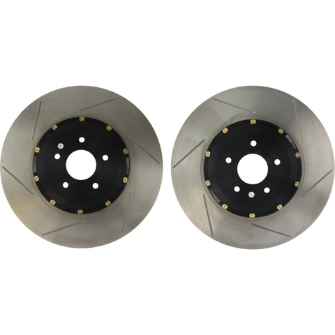StopTech 09-11 Nissan GT-R Front Slotted Bare Iron 380x34mm Aero-Rotor Kit Pair - 81.658.9911