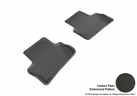 3D MAXpider 2005-2010 Chevrolet Cobalt Kagu 2nd Row Floormats - Black - L1CH01621509