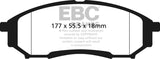 EBC 05-07 Ford F250 (inc Super Duty) 5.4 (2WD) Ultimax2 Rear Brake Pads - UD1068