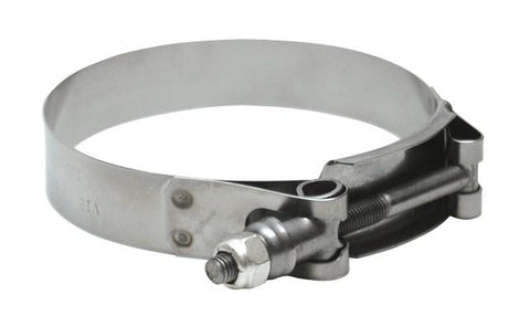 Vibrant SS T-Bolt Clamps Pack of 2 Size Range: 3.50in to 3.80in O.D. For use w/ 3.25in I.D. coupling - 2803