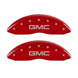 MGP 2 Caliper Covers Engraved Front GMC Red Finish Silver Characters 2008 GMC Canyon - 34213FGMCRD