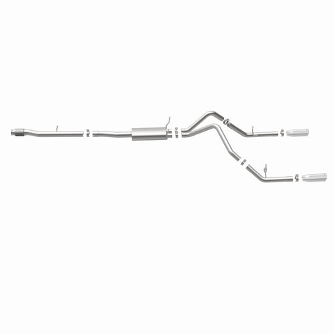Magnaflow 14 Chevy Silverado V8 5.3L CC/EC Cab Dual Split Rear Exit Stainless Cat Back Perf Exhaust - 15268