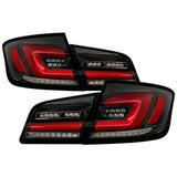 Spyder 11-17 BMW 5 Series F10 F18 M5  Sequential Turn Signal LED Tail Light - BK ALT-YD-BMWF1011-BK - 5088512