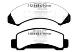 EBC 87-88 Ford Aerostar 2.3 Greenstuff Front Brake Pads - DP61272