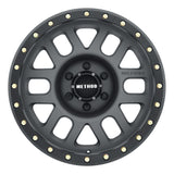 Method MR309 Grid 17x8.5 0mm Offset 6x5.5 108mm CB Titanium/Black Street Loc Wheel - MR30978560800