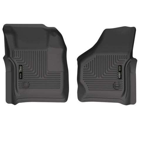 Husky Liners 99-07 Ford F-250 Super Duty Crew Cab WeatherBeater Front Floor Liners (Black) - 13481