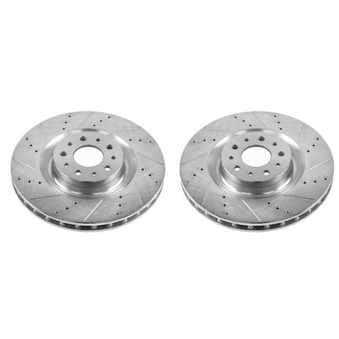 Power Stop 14-19 Fiat 500L Front Evolution Drilled & Slotted Rotors - Pair - EBR1425XPR