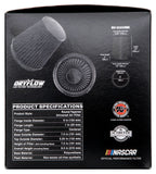 K&N Universal Rubber Filter Round Tapered 6in Flange ID x 7.5in Base OD x 5.25in Top OD x 8in Height - RU-3101HBK