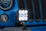 Diode Dynamics 07-18 Jeep JK Wrangler SS5 Bumper LED Pod Light Kit - Yellow Pro Combo - DD7285