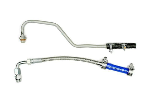 Sinister Diesel Turbo Coolant Feed Line for 2011-2016 Ford Powerstroke 6.7L - SD-TURB-COOL-6.7P