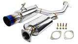 ISR Performance GT Single Exhaust With Burnt Tip - Nissan 370Z - IS-GT-370Z-BT