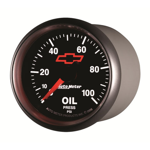 Autometer Sport-Comp II GM 52mm 0-100 PSI Mechanical Oil Pressure Gauge - 3621-00406