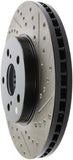 StopTech 02 Lexus ES 250/300/330/350 / 05-07 Toyota Avalon Slotted & Drilled Left Front Rotor - 127.44125L