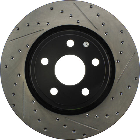 StopTech 11-12 Dodge Durango Sport Drilled & Slotted Front Passenger-Side Brake Rotor - 127.58008R