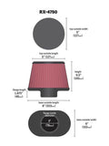 K&N Filter Universal X Stream Clamp-On 3in Flange ID 6inx8in Base 5inx5in Top 6.5in Height - RX-4750