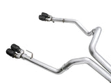 AWE Tuning 4th Gen GM 1500 6.2L 0FG Cat-Back Split Rear Exit (w/ Bumper Cutouts) - Quad Diamond Tips - 3015-43204