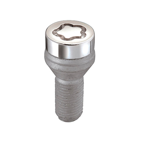 McGard Wheel Lock Bolt Set - 4pk. (Cone Seat) M12X1.25 / 19mm Hex / 25.6mm Shank Length - Chrome - 27261
