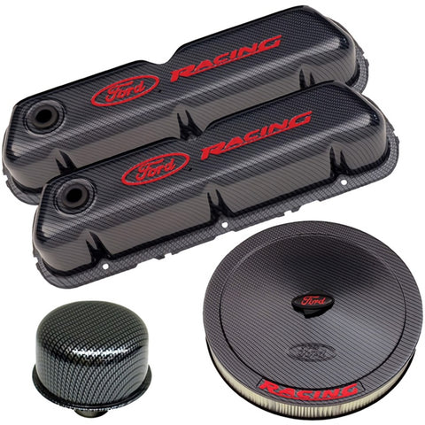 Ford Racing Complete Dress Up Kit - Carbon Fiber Style Finish - 302-520