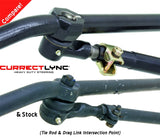 RockJock TJ/LJ/XJ/MJ Currectlync Steering System Bolt-On w/ 1 1/4in Dia. Tie Rod/Forged Drag Link - CE-9701