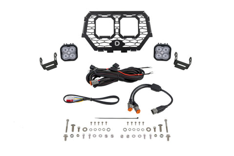 Diode Dynamics 2014-2018 Polaris RZR XP Stage Series LED Grille Kit - Pro White Fog - DD7861