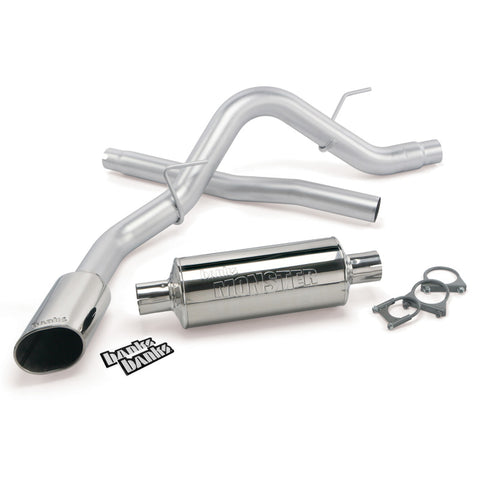 Banks Power 11-14 Ford F-150 3.5L EcoBoost /5.0/6.2L Monster Exh Sys - SS Single Exh w/ Chrome Tip - 48761