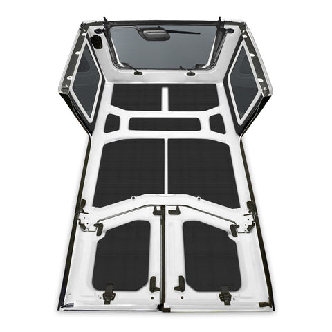 DEI 18-23 Jeep Wrangler JL 4-Door Boom Mat Complete Headliner Kit - 13 Piece - Black - 50178