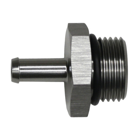 DeatschWerks 10AN ORB Male to 5/16in Male Barb Fitting - Anodized DW Titanium - 6-02-0513