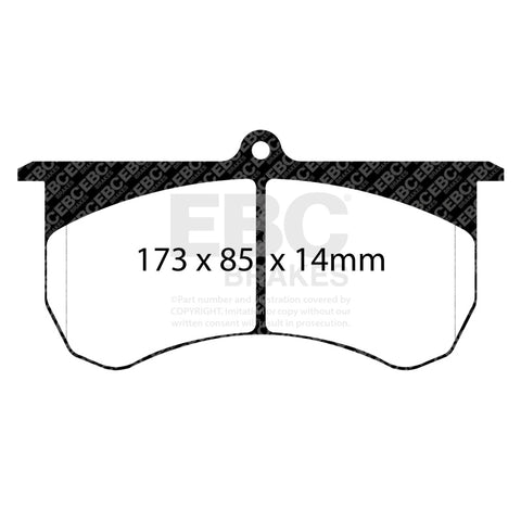 EBC 2015+ Am General HMMWV M1152 6.5L TD Bluestuff Front Brake Pads - DP5068NDX
