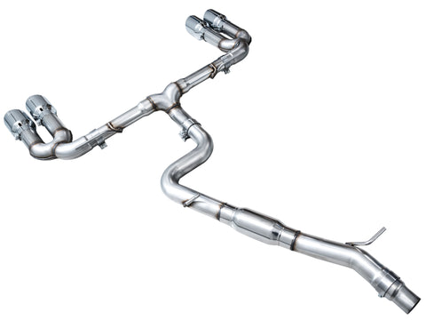AWE Tuning 22-24 Audi 8Y S3 Track Edition Exhaust - Chrome Silver Tips - 3020-42897