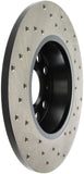 StopTech 06-11 Audi A3 / 06-09 VW GTI Mk V / 05-10 Jetta (Exc Wagon) Drilled Right Rear Rotor - 128.33099R